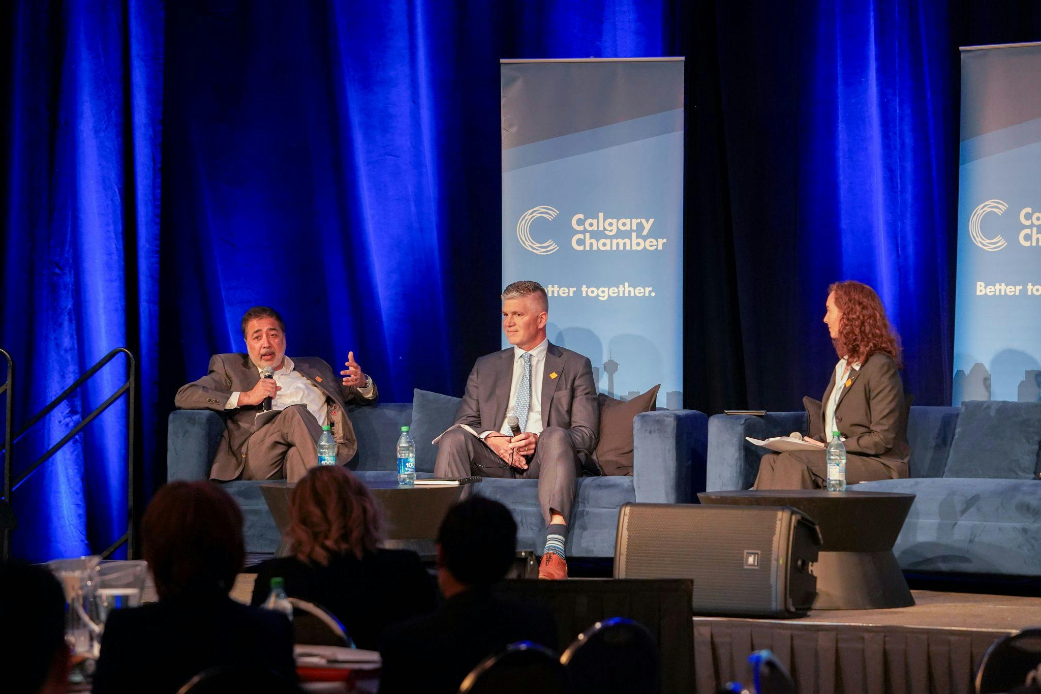 Rocky Vermani, Jeff Lawson and Alison Jackson speaking on a panel